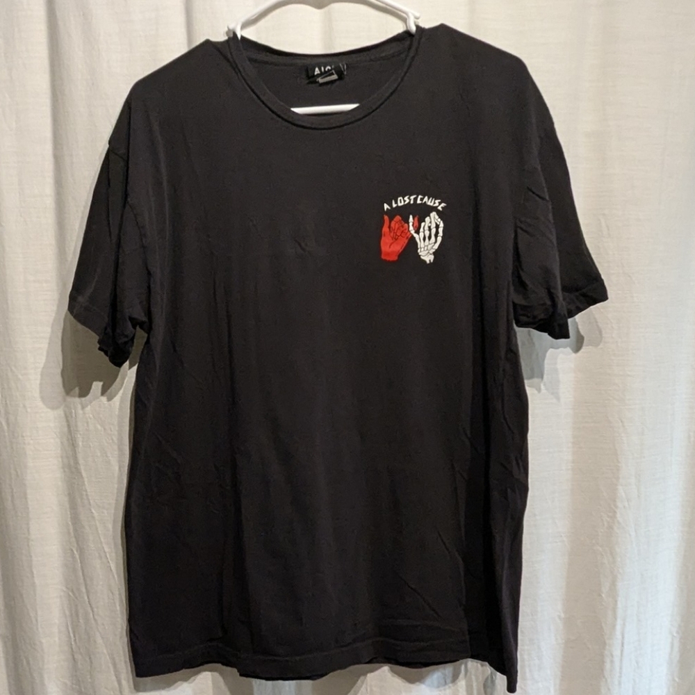 14 Skeleton Goth / Punk T-shirt Large